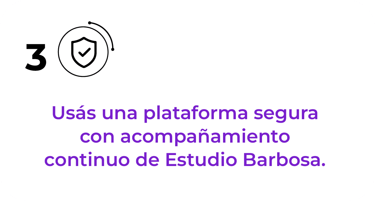Paso 3: Gestionás con respaldo